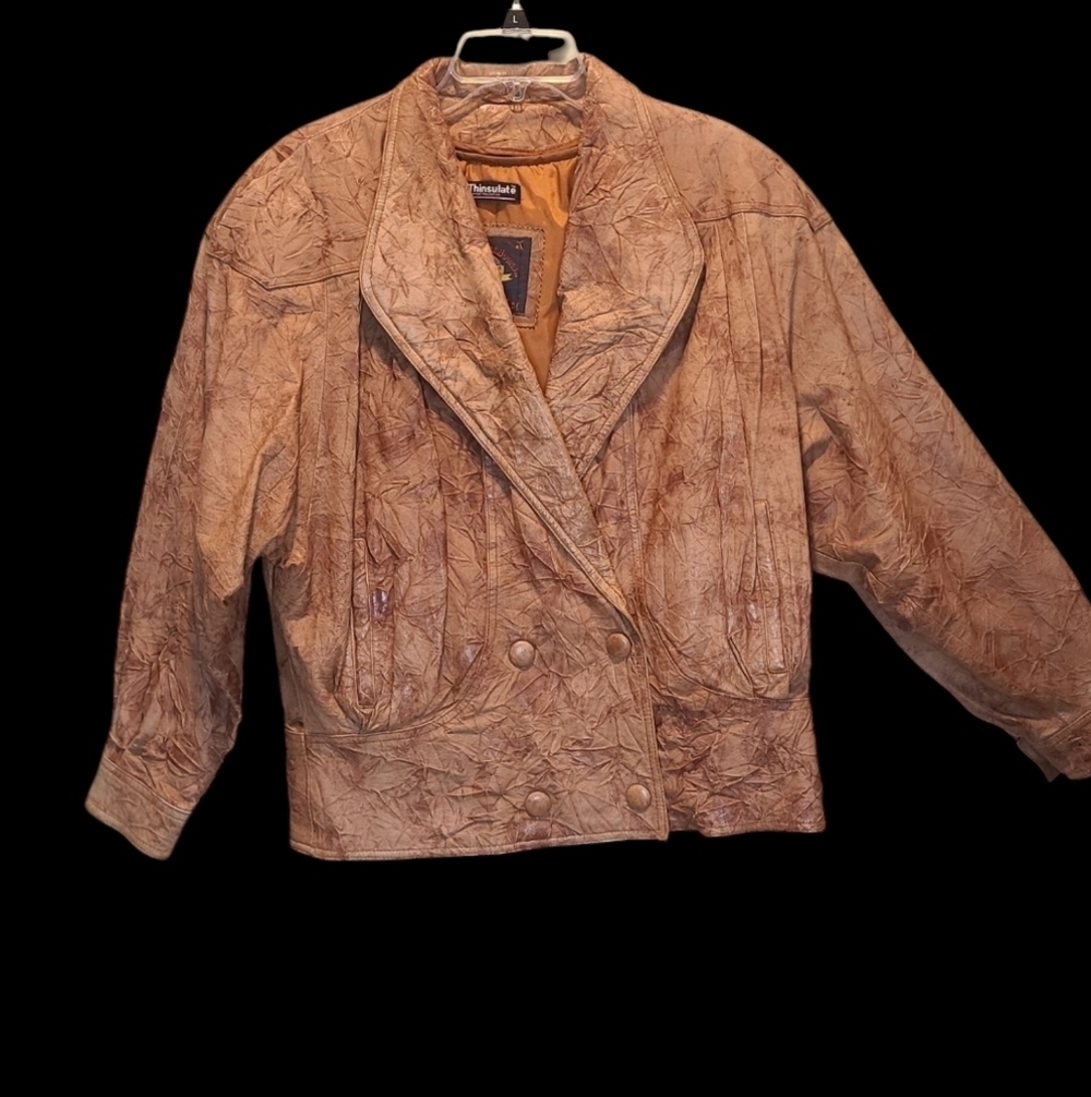 Vintage Brown Leather Jacket